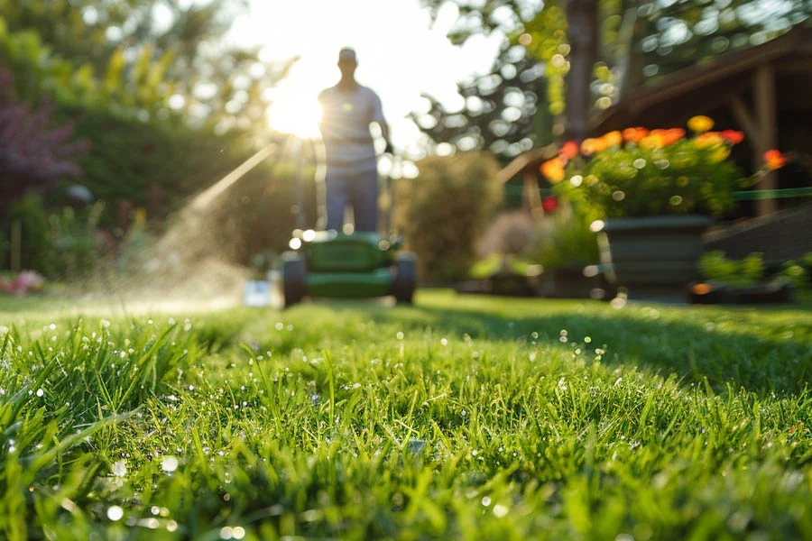 small battery operated lawn mower